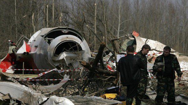 Miejsce katastrofy Tu-154M