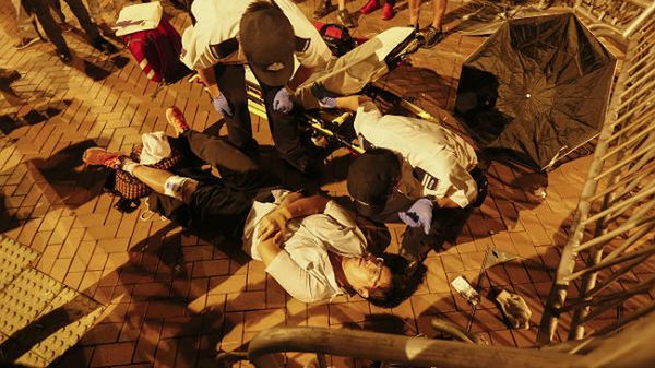 Wiele osób zostało rannych w wyniku starć z policją w Hongkongu