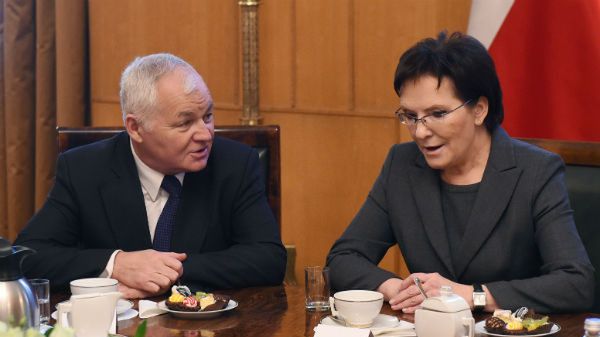 Jan Krzysztof Bielecki i Ewa Kopacz