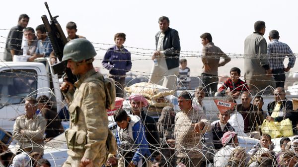 Uchodźcy przy granicy syryjsko-tureckiej