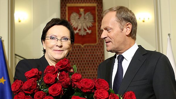 Ewa Kopacz i Donald Tusk