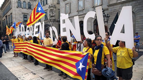 Zwolennicy niepodległej Katalonii