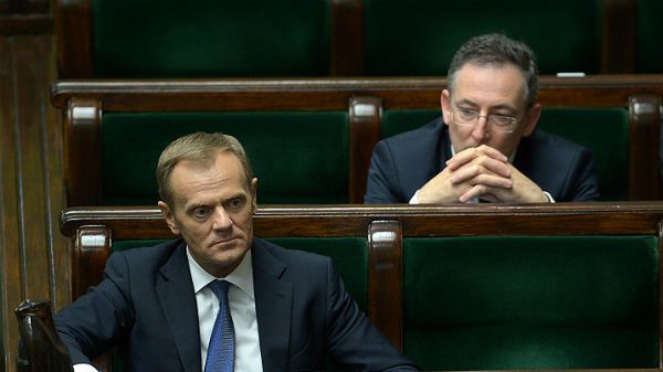 Donald Tusk i Bartłomiej Sienkiewicz