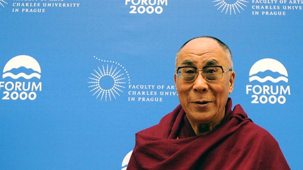 Dalajlama na spotkaniu poświęconym chińskiemu nobliście Liu Xiabo w Pradze w 2011 r.