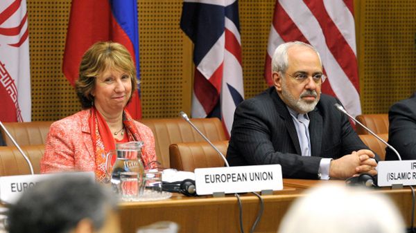 Catherine Ashton oraz Mohammad Dżawad Zarif