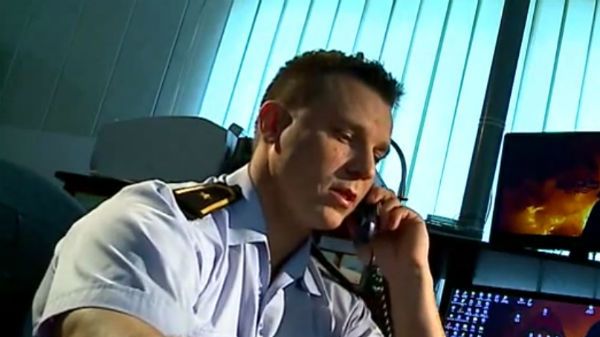 Kadr z filmu o polskim strażaku