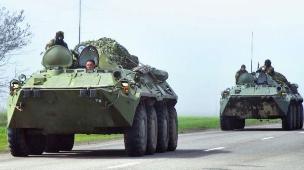 Ukraińskie czołgi w drodze do Doniecka