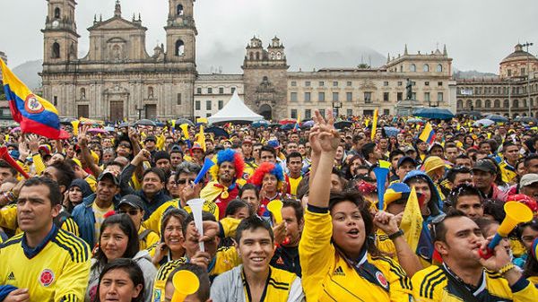 Kibice w Kolumbii świętowali zwycięstwo swojej drużyny