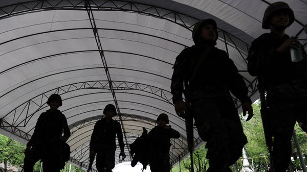 Żołnierze w Bangkoku