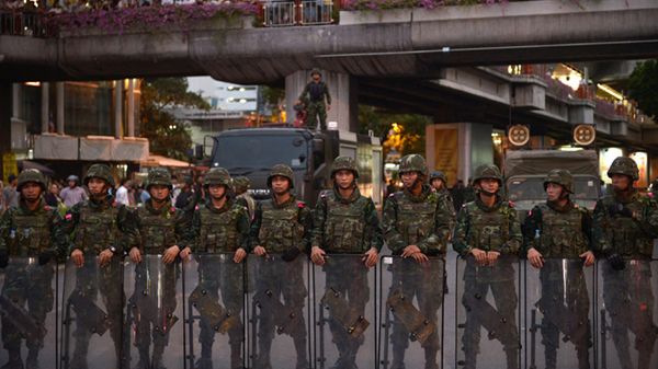 Żołnierze w Bangkoku