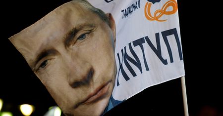 Tam Putin dostał niemal 100% głosów