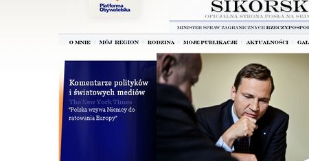 Strona Sikorskiego z wulgarną niespodzianką