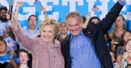 Clinton wskazała kandydata na wiceprezydenta