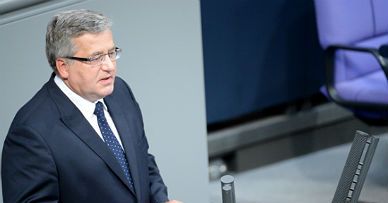 Niemiecka prasa o wystąpieniu prezydenta Bronisława Komorowskiego w Bundestagu
