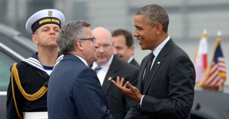 Barack Obama przyleciał do Warszawy