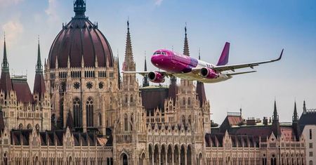 Samolot przeleciał przez centrum Budapesztu!