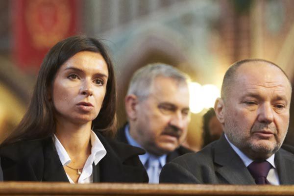 Marta Kaczyńska na pogrzebie Anny Walentynowicz