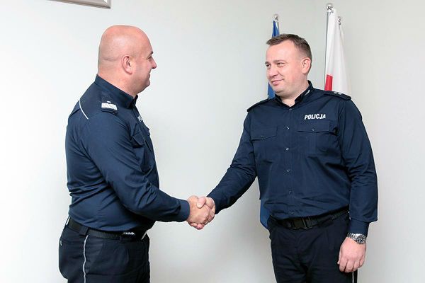 Podkomisarz Michał Godyń, który odnalazł 2-letniego Adasia