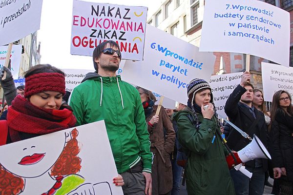 Trójmiejska Manifa pod hasłem "Solidarność? 21 lat zakazu aborcji"