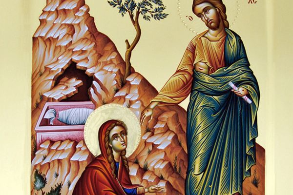Ikona przedstawiająca Jezusa Chrystusa i św. Marię Magdalenę