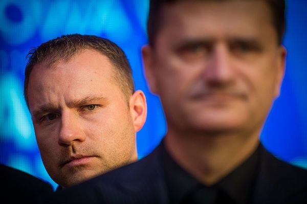 Poseł Twojego Ruchu Łukasz Krupa i Janusz Palikot