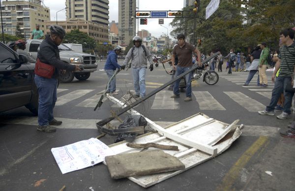 Blokada ulicy w Caracas