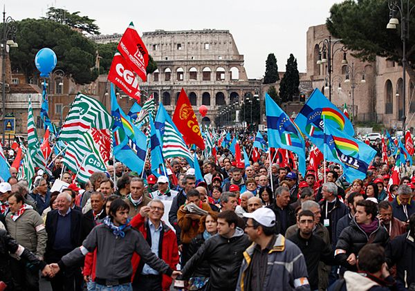 Strajki - prawdziwa włoska namiętność
