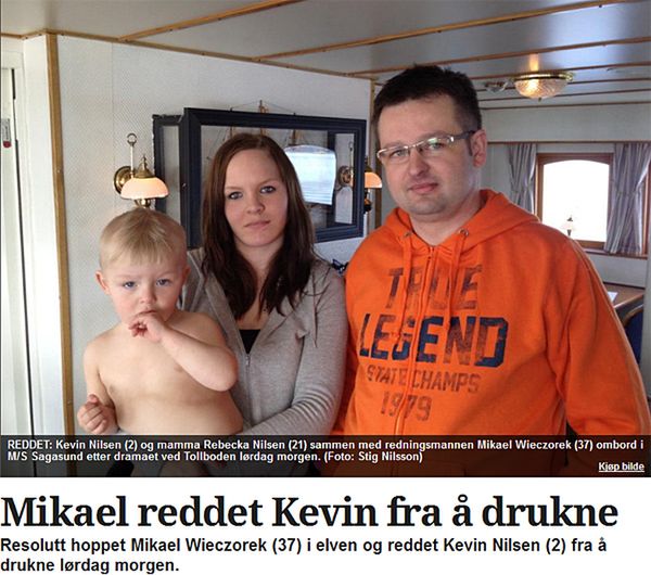 Bohaterski Polak uratował w Norwegii tonące dziecko