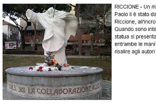 W sylwestra zdewastowano pomnik Jana Pawła II