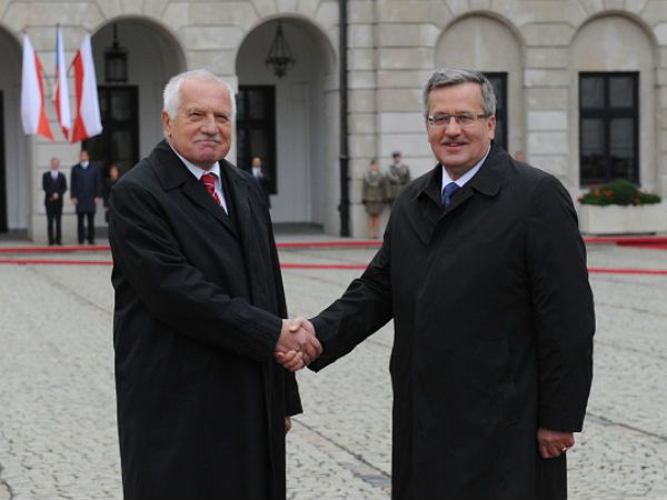Prezydent Czech Vaclav Klaus rozpoczął wizytę w Polsce