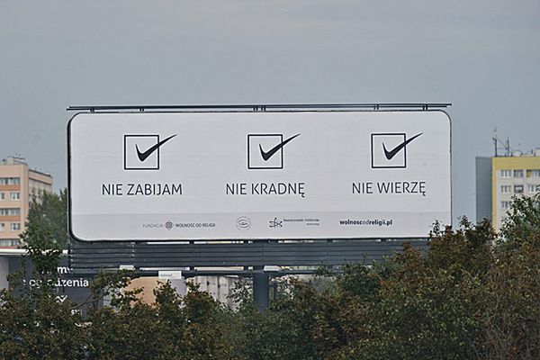 Plakatowa wojna religijna w Krakowie