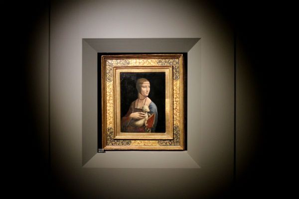Obraz Leonarda da Vinci "Dama z gronostajem" waży ok. 65 dekagramów
