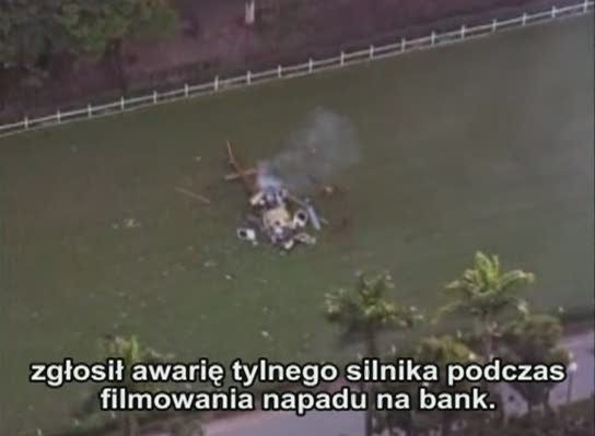 Dramatyczne nagranie spadającego helikoptera - film