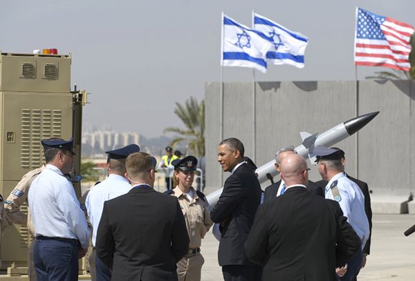 Atak rakietowy na Izrael w czasie wizyty prezydenta USA Baracka Obamy