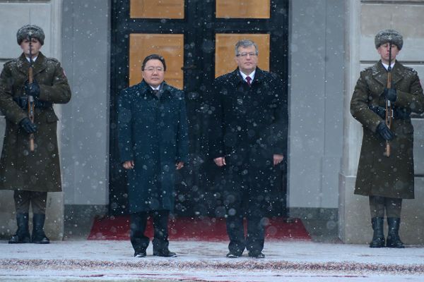 Prezydent Mongolii rozpoczął wizytę w Polsce