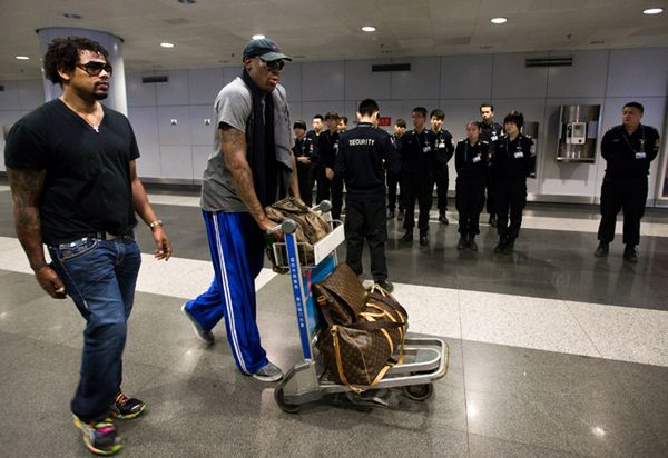 Niepokorny gwiazdor NBA Dennis Rodman w Korei Północnej