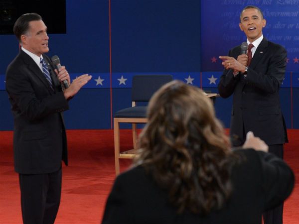 Ostra wymiana zdań podczas drugiej debaty Obama-Romney