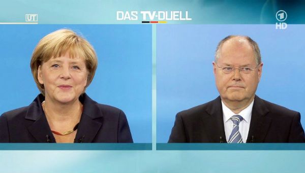 Peer Steinbrueck w pojedynku telewizyjnym zarzucił Angeli Merkel marazm