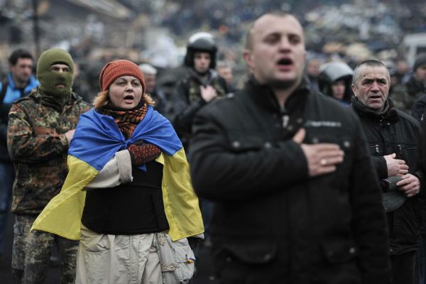 Demonstranci przejęli budynek administracji prezydenta Ukrainy