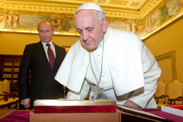 Papież Franciszek spotkał się w Rzymie z prezydentem Rosji Władimirem Putinem