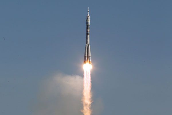 Wystartowała rakieta Sojuz z ogniem olimpijskim