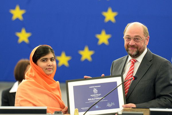 16-letnia Pakistanka Malala Yousafzai odebrała Nagrodę Sacharowa
