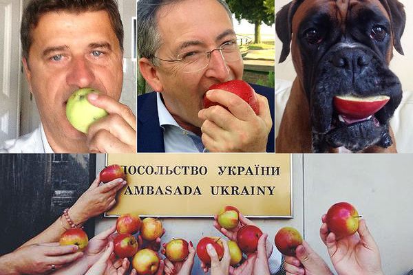 Robią na złość Putinowi. Akcja #jedzjabłka opanowała Polskę