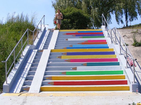 Zobacz najbardziej kolorowe schody w Polsce