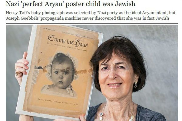 "Idealne aryjskie dziecko" okazało się Żydówką