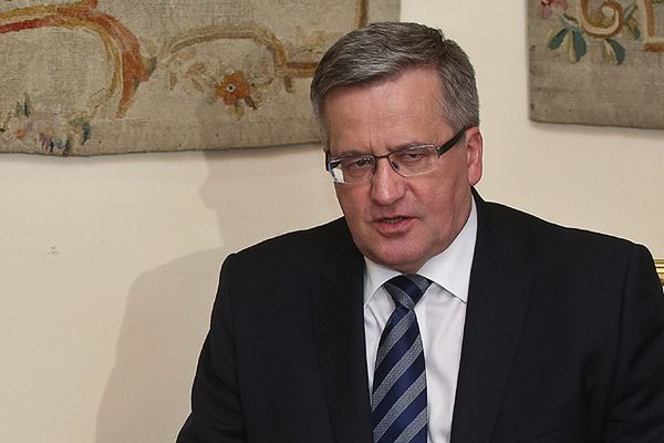 Prezydent Bronisław Komorowski: katastrofa smoleńska to nie materia na ustawę