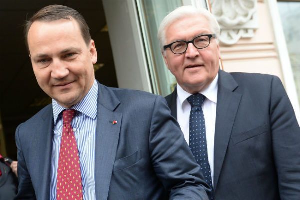 Szefowie MSZ Polski, Niemiec i Francji wzywają do dialogu i zawieszenia broni na Ukrainie