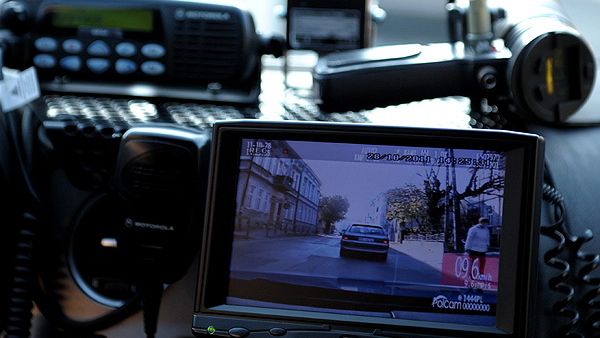 Ekran policyjnego wideorejestratora