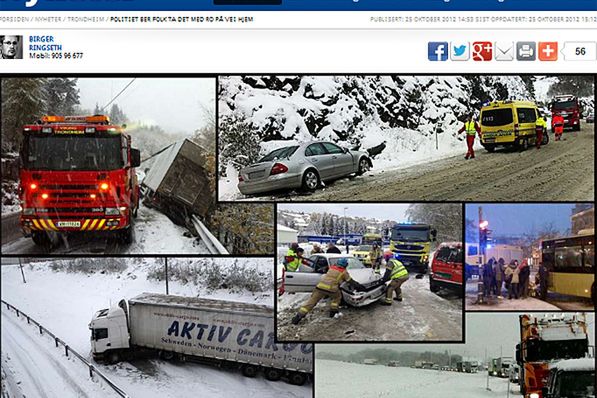 Norwegia: idzie zima, Polacy drogi blokują