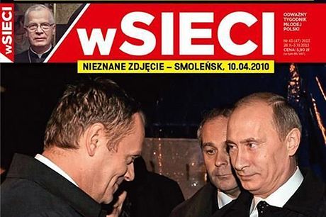 Zdjęcie Donalda Tuska i Władimira Putina na okładce "w Sieci". Komentarz Tuska